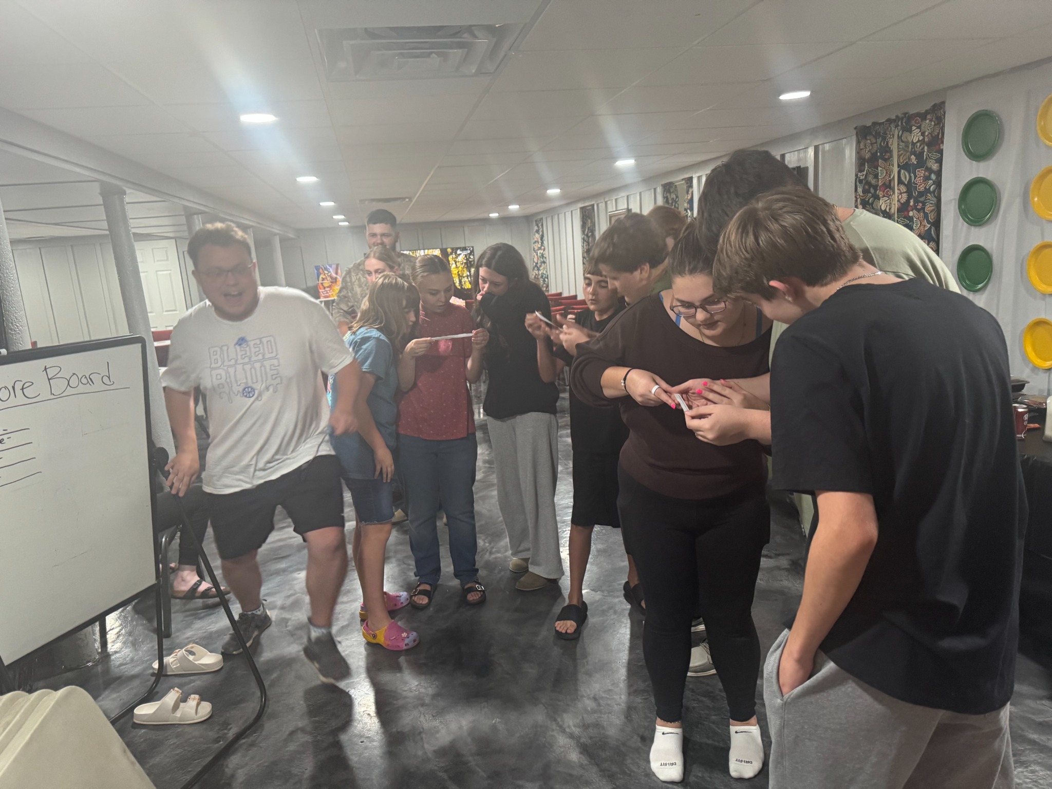 Element 412 students working together on a Refuel activity